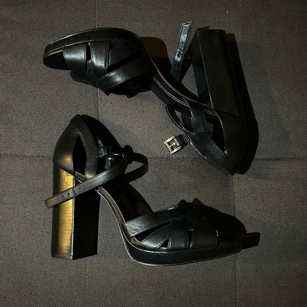 Michael Kors Black Strappy Heels